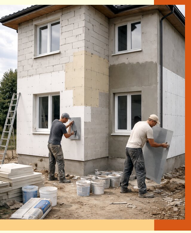 Утепление дома из газобетона в Шелехове от 4500 руб./м² — заказать у ТепломастерШлх