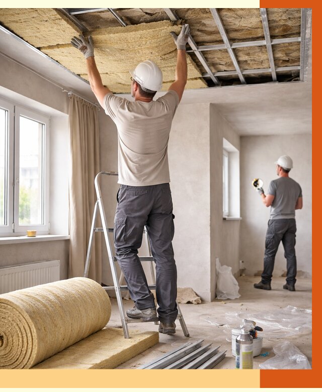 Утепление потолка в частном доме в Шелехове от 1018 руб./м² — работы под ключ | ТепломастерШлх